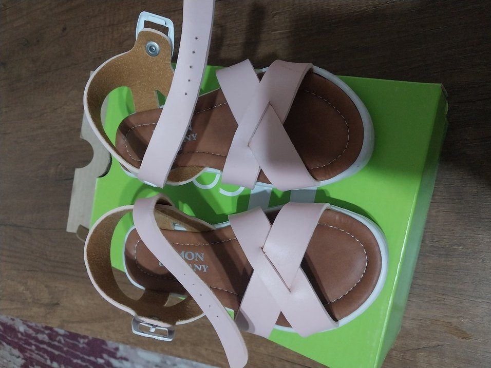 Kız Çocuk Pembe sandalet - Görsel 4
