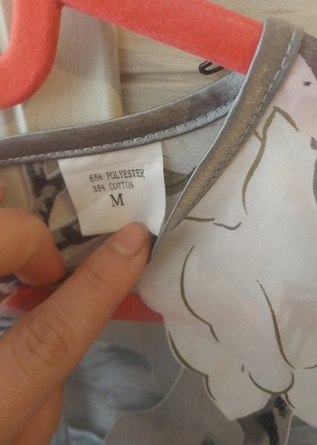 Şeffaf Çiçek Desenli Gri elbise - Görsel 3