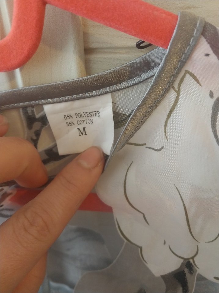 Şeffaf Çiçek Desenli Gri elbise - Görsel 3