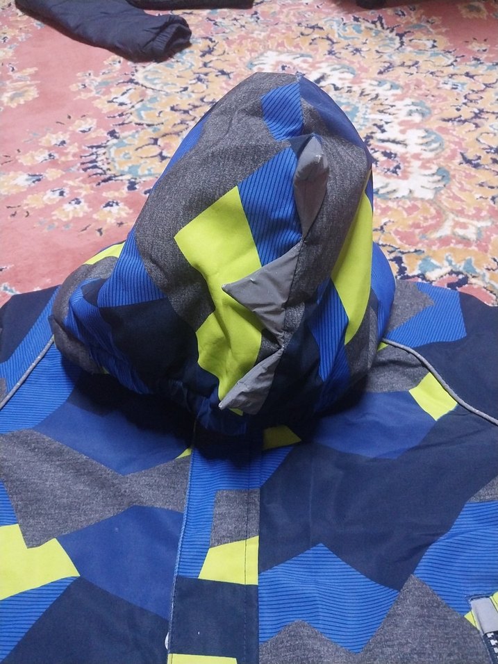 Kapüşonlu Erkek Çocuk Renkli Mont - Görsel 2