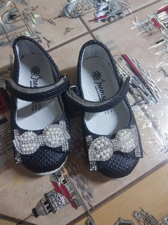 İnci Detaylı Kız Çocuk  Babet - Görsel 5