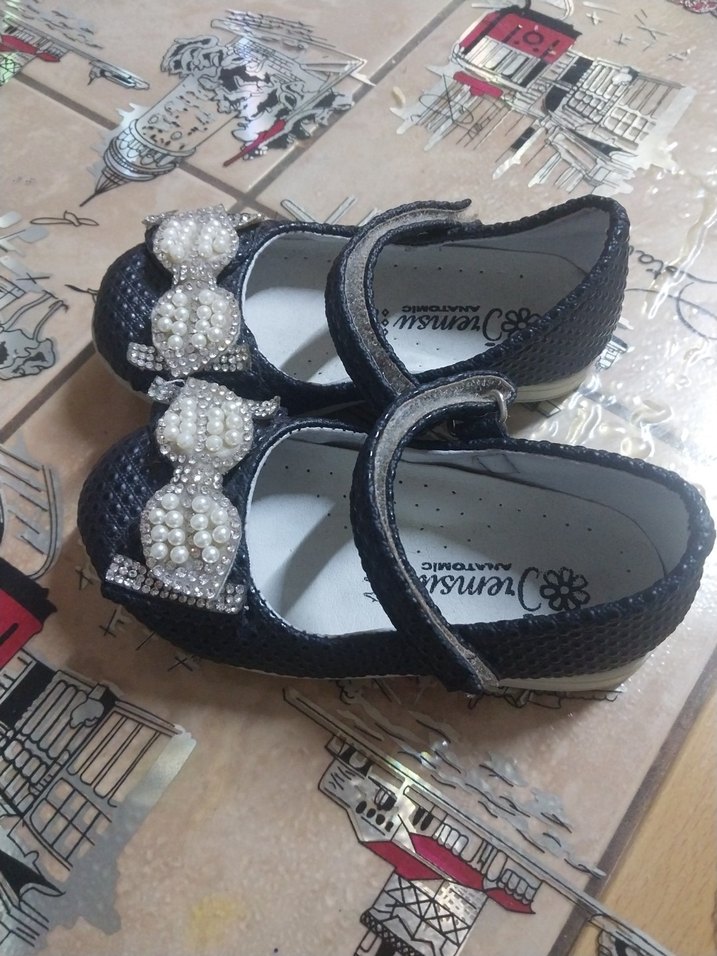 İnci Detaylı Kız Çocuk  Babet - Görsel 3