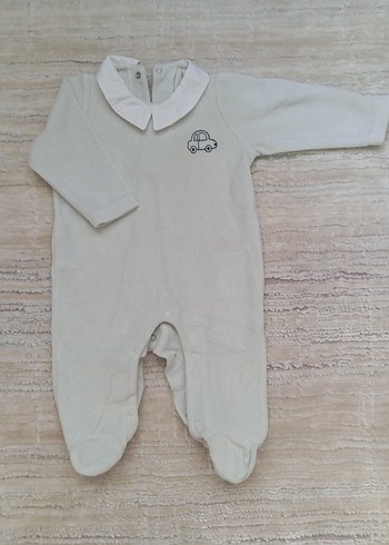 Mavi Bebek Tulum, Uzun Kollu, Düğmeli