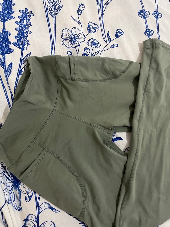 Kadın Haki sporcu tayt - Görsel 2