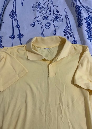 Sarı Polo Yaka Tişört - Görsel 2