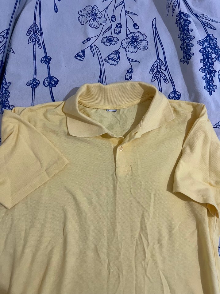 Sarı Polo Yaka Tişört - Görsel 2