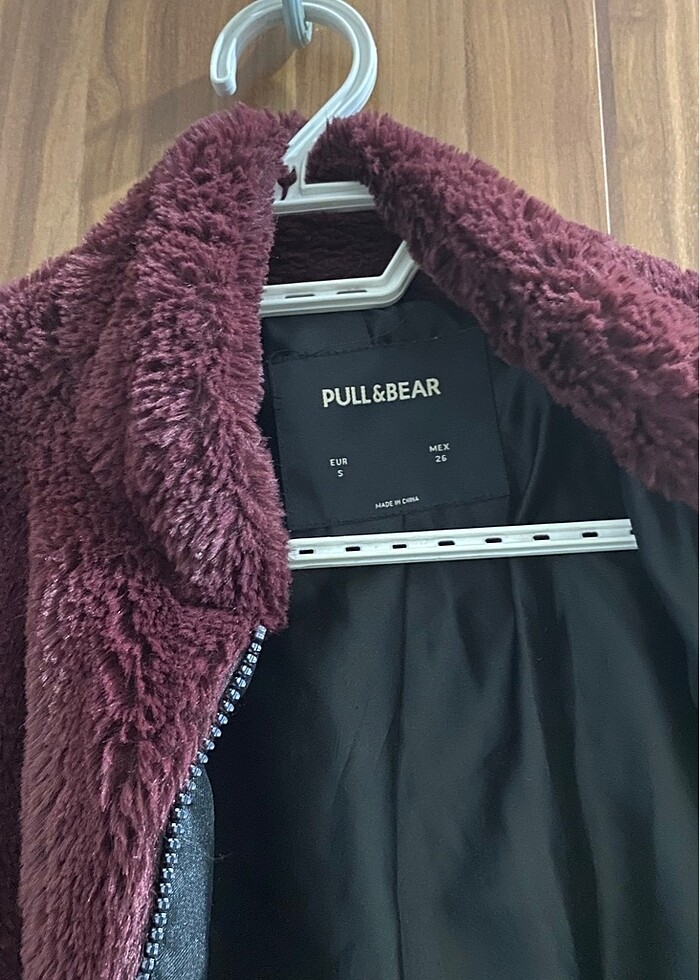 Pull and bear peluş kürk - Görsel 3