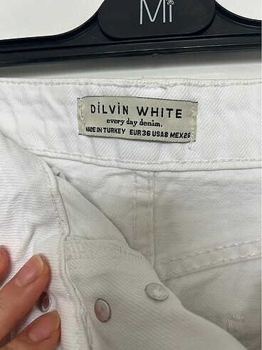 Yırtmaçlı midi kot etek - Görsel 3