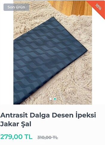 Dalga desen jakar şal 