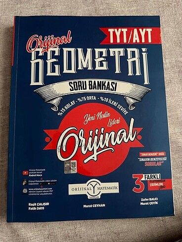 Tyt ayt geometri orjinal yayinları test kitabı