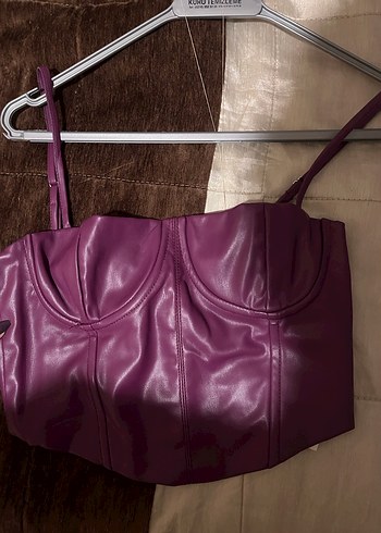 Bershka deri büstiyer - Görsel 3