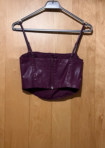 Bershka deri büstiyer - Görsel 2