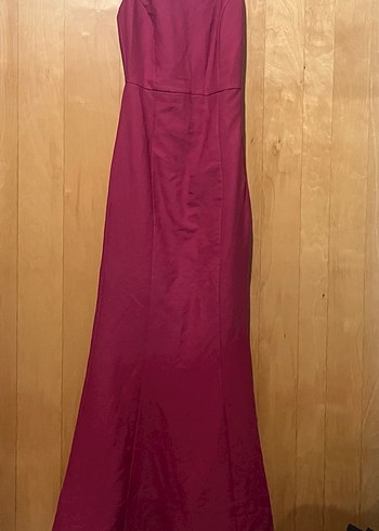 Pembe sırt detay Abiye Elbise - Görsel 2