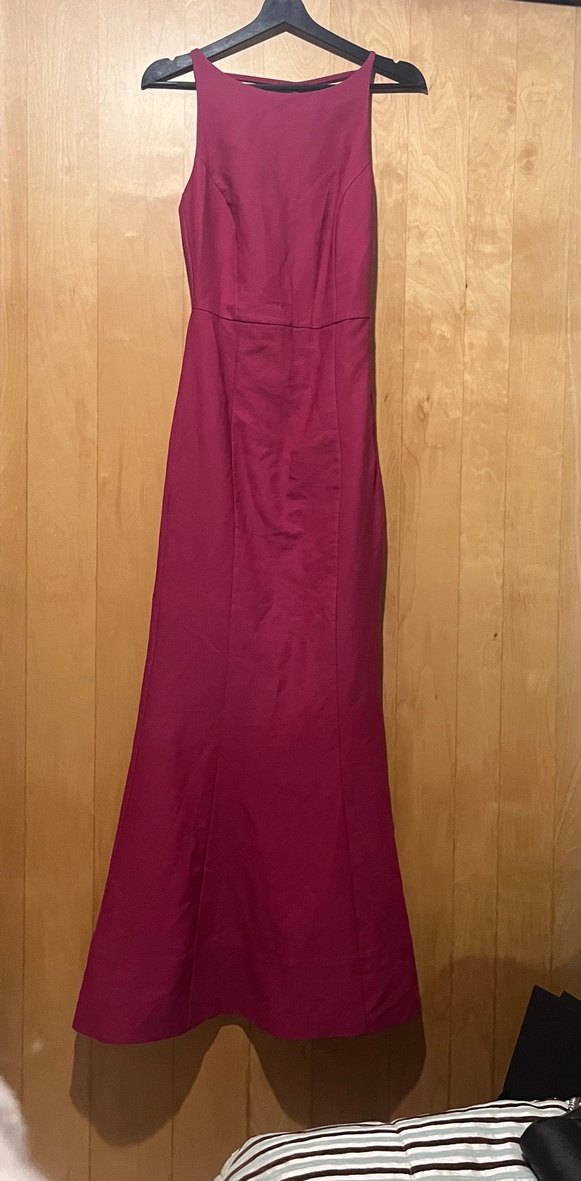 Pembe sırt detay Abiye Elbise - Görsel 2