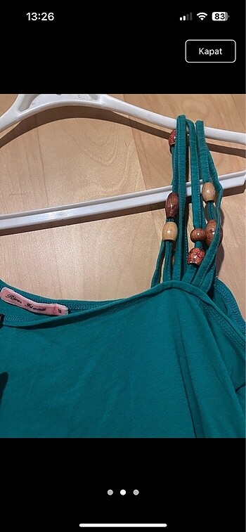 River Island Boncuklu askılı elbise