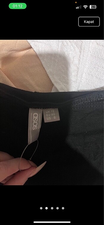 Asos Omuz detaylı elbise