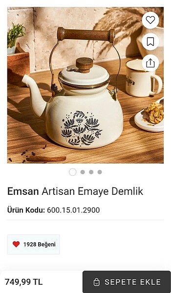 Emsan Emsan artisan serisi demlik