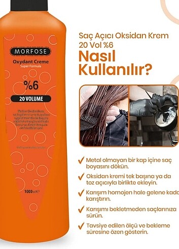 1000 ml saç açıcı oksidasyon krem