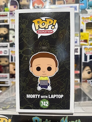  Beden Renk Funko Pop Morty with laptop
