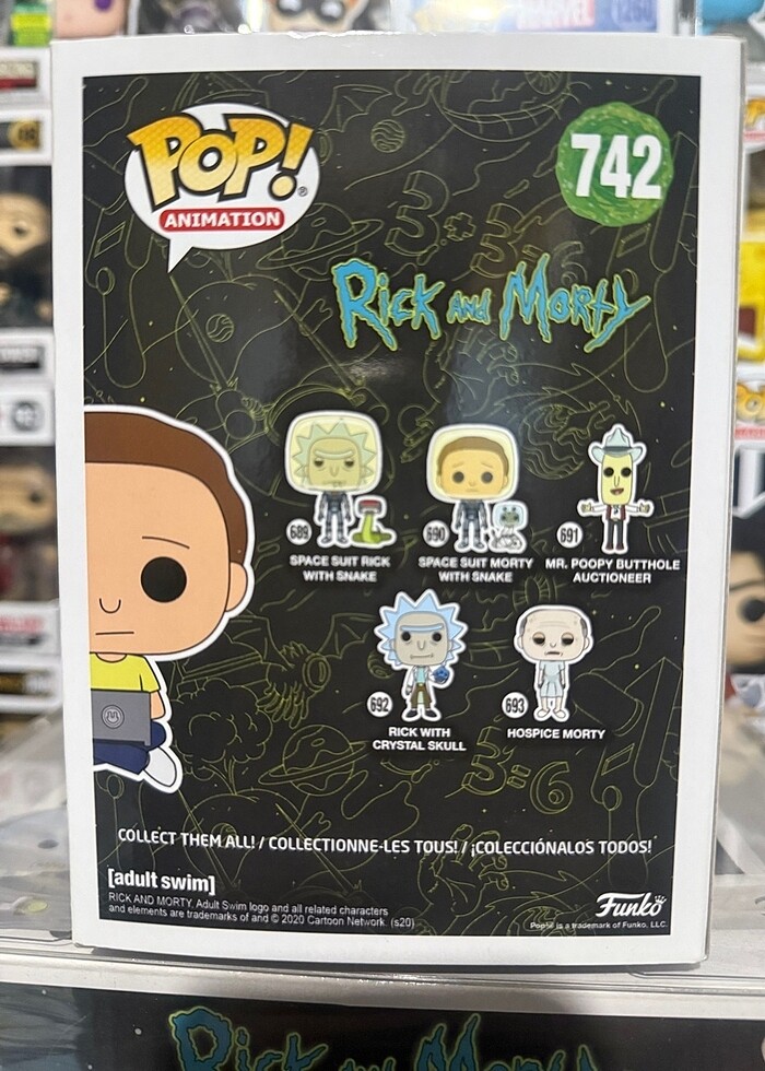 Funko Pop Morty with laptop - Görsel 3