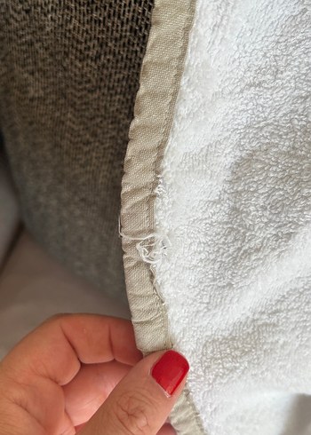 2 Yaş Beden beyaz Renk Kapüşonlu Kız Çocuk Bornoz - Beyaz