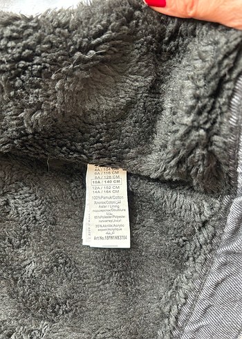 10 Yaş Beden Sıfır ürün İçi sıcak çocuk Denim Ceket