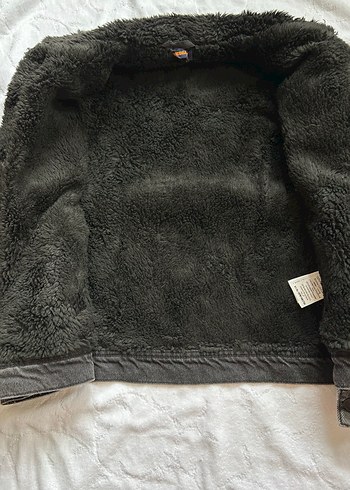 10 Yaş Beden gri Renk Sıfır ürün İçi sıcak çocuk Denim Ceket
