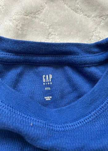 Gap GAP uzun Kollu Mavi Baskılı Tişört
