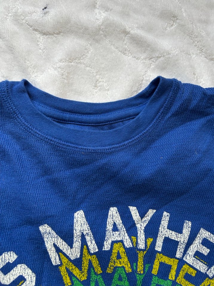 GAP uzun Kollu Mavi Baskılı Tişört - Görsel 4