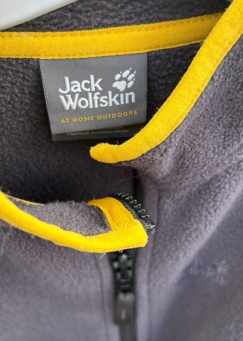 Jack Wolfskin 11-12 yaş Jack Wolfskin Gri Fermuarlı Erkek Polar