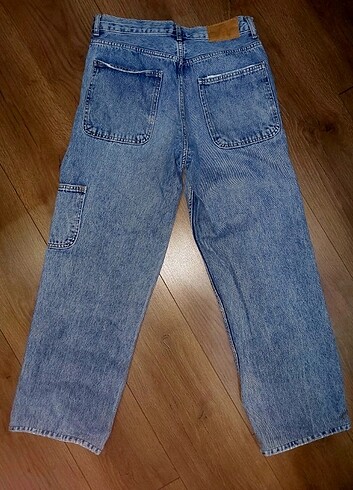38 Beden mavi Renk Zara Baggy Jean
