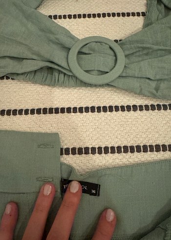 Kısa Mini Straplez Kadın Takım - Görsel 2