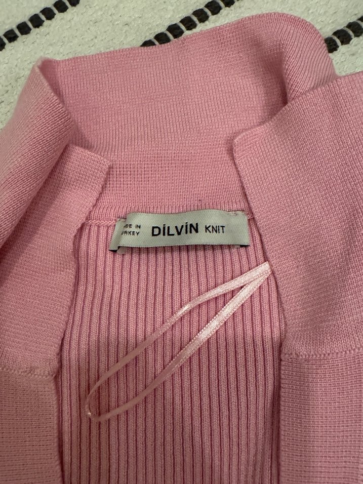 Pembe Triko Elbise - Görsel 2