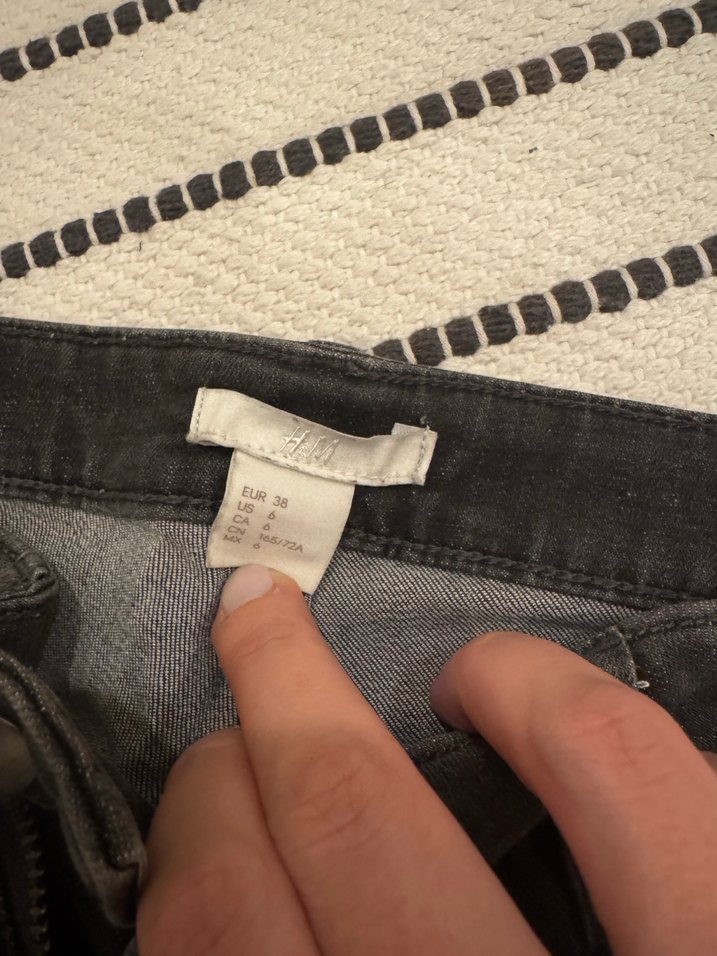 Gri  Kadın Kot Şort - Görsel 3