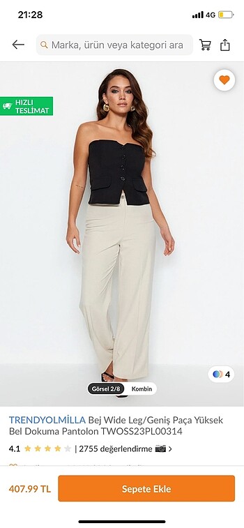 Trendyol & Milla Trendyolmilla wide leg pantolon