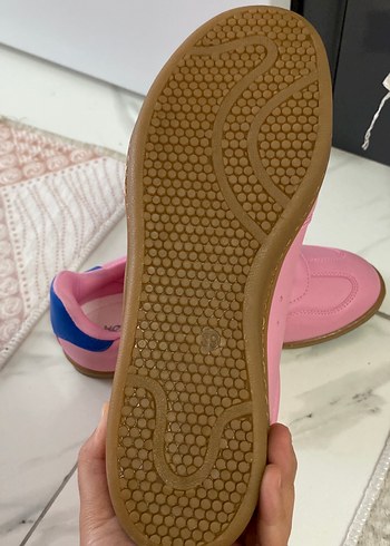 Pembe Yüksek Topuklu Kadın Spor Ayakkabı - Görsel 3