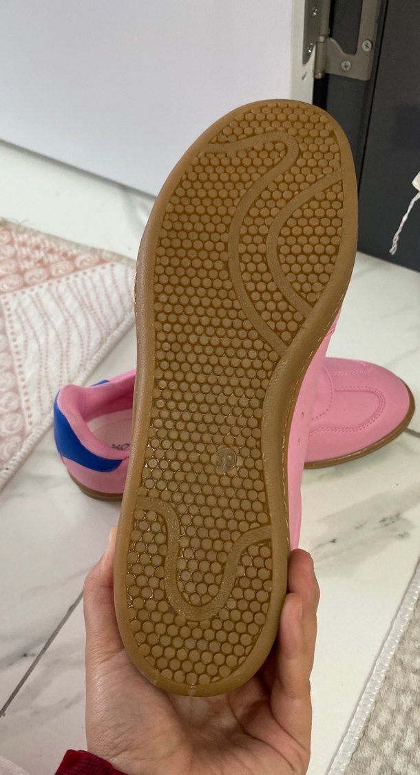 Pembe Yüksek Topuklu Kadın Spor Ayakkabı - Görsel 3