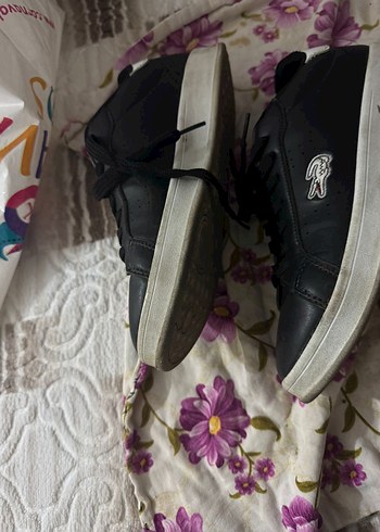 Siyah Bağcıklı Düz Taban Kadın Spor Ayakkabı - Görsel 2