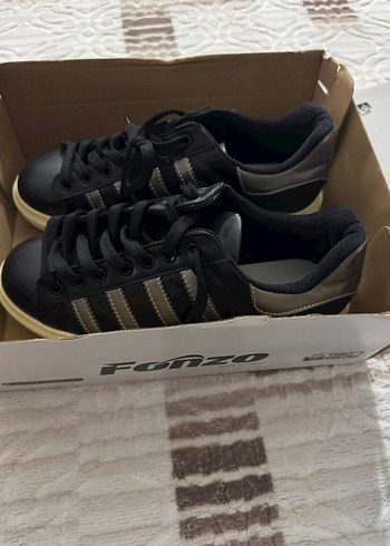 Siyah Dolgu Topuklu Bağcıklı Spor Ayakkabı - Görsel 3