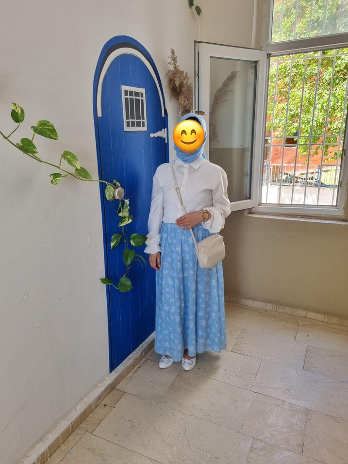 Mavi Bohem Uzun etek - Görsel 2