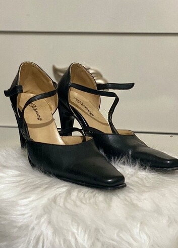 vintage kısa topuk ayakkabı 