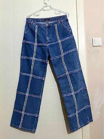 Trendyol kareli jeans
