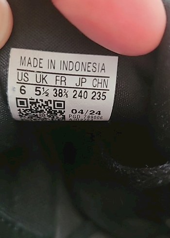 38 Beden Erkek Siyah Spor Ayakkabı