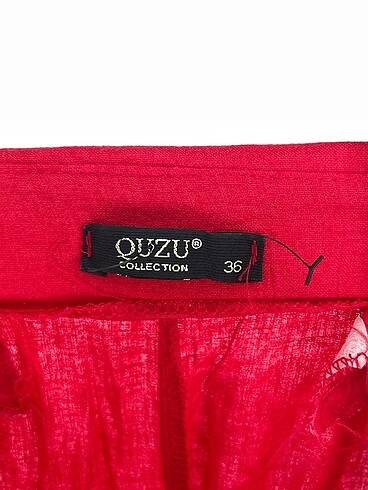 36 Beden kırmızı Renk Quzu Kumaş Pantolon %70 İndirimli.