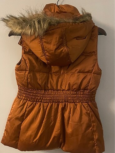 Kurklu kapsonlu beli lastikli yelek - Görsel 3