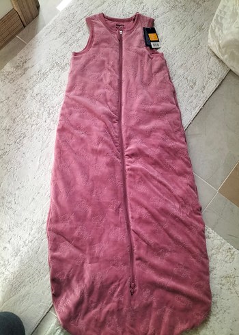 4 Yaş Beden pembe Renk Kız Çocuk Pembe Fermuarlı Uyku Tulumu