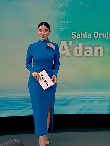 Esnek krep şık kalem elbise