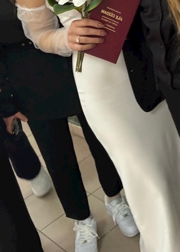 Trendyol & Milla Beyaz Uzun Elbise