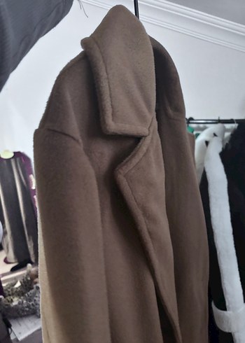 Kahverengi Midi Kadın Kaban - Görsel 4