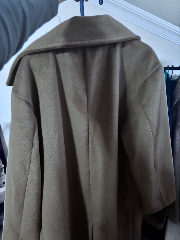 Kahverengi Midi Kadın Kaban - Görsel 3